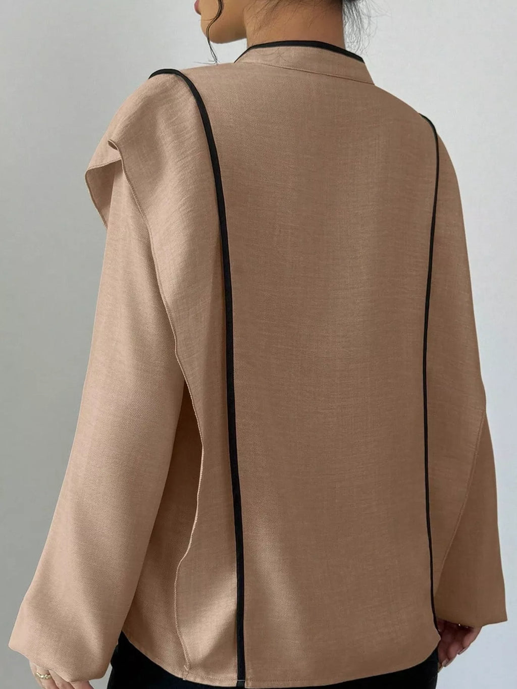 Chinese-Style Mandarin Collar Blouse