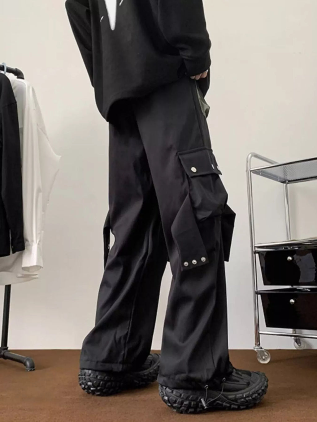 Men's Plus Size Multi-Pocket Relaxed Fit Cargo Pants
