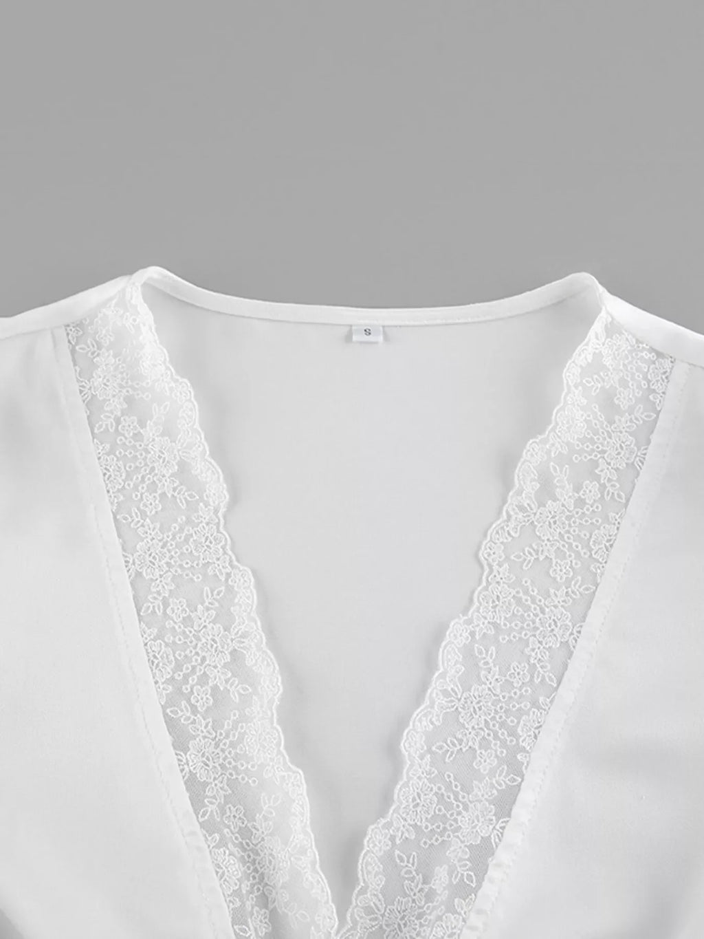 Lace Detail Short Sleeve Top and Skirt Set