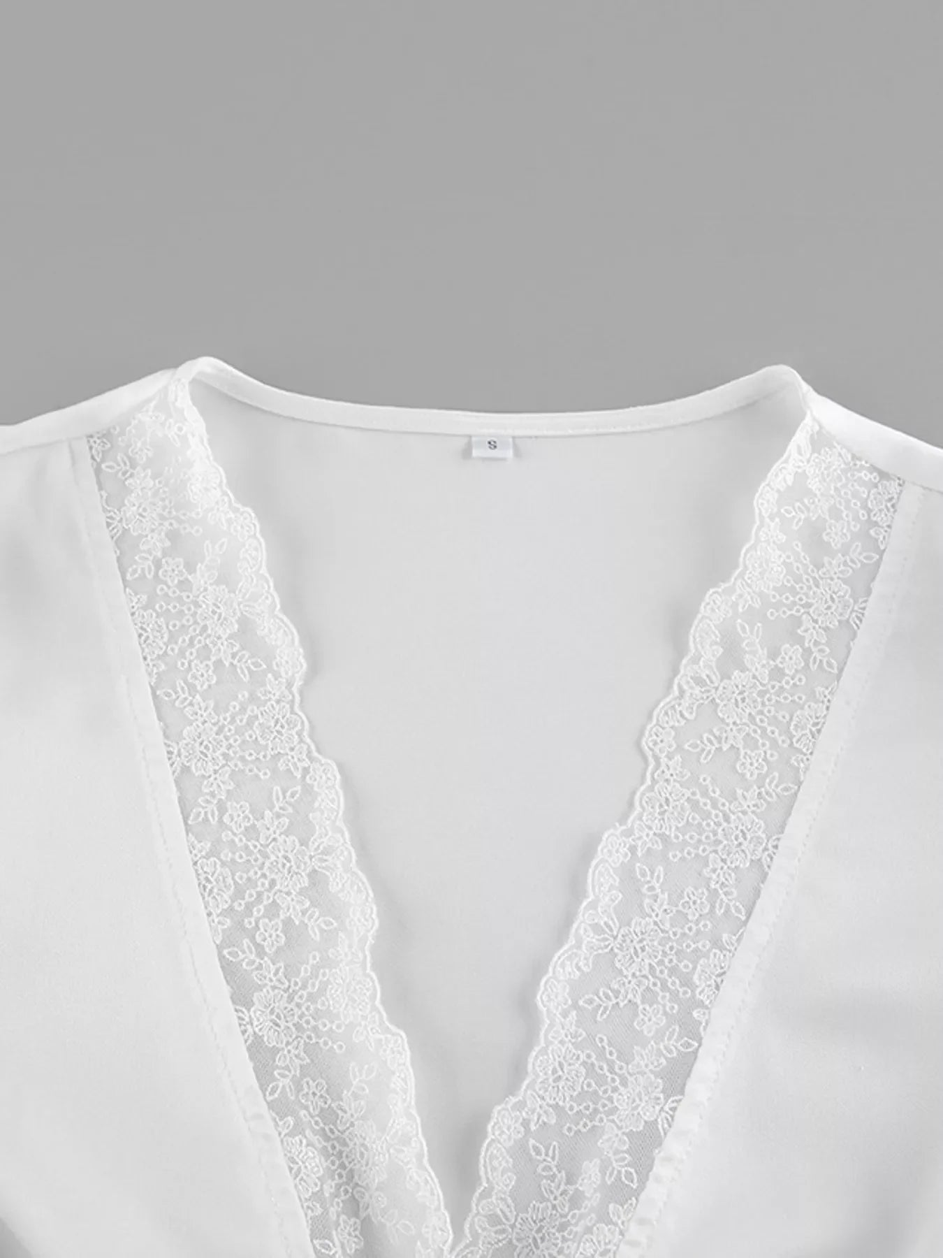 Lace Detail Short Sleeve Top and Skirt Set