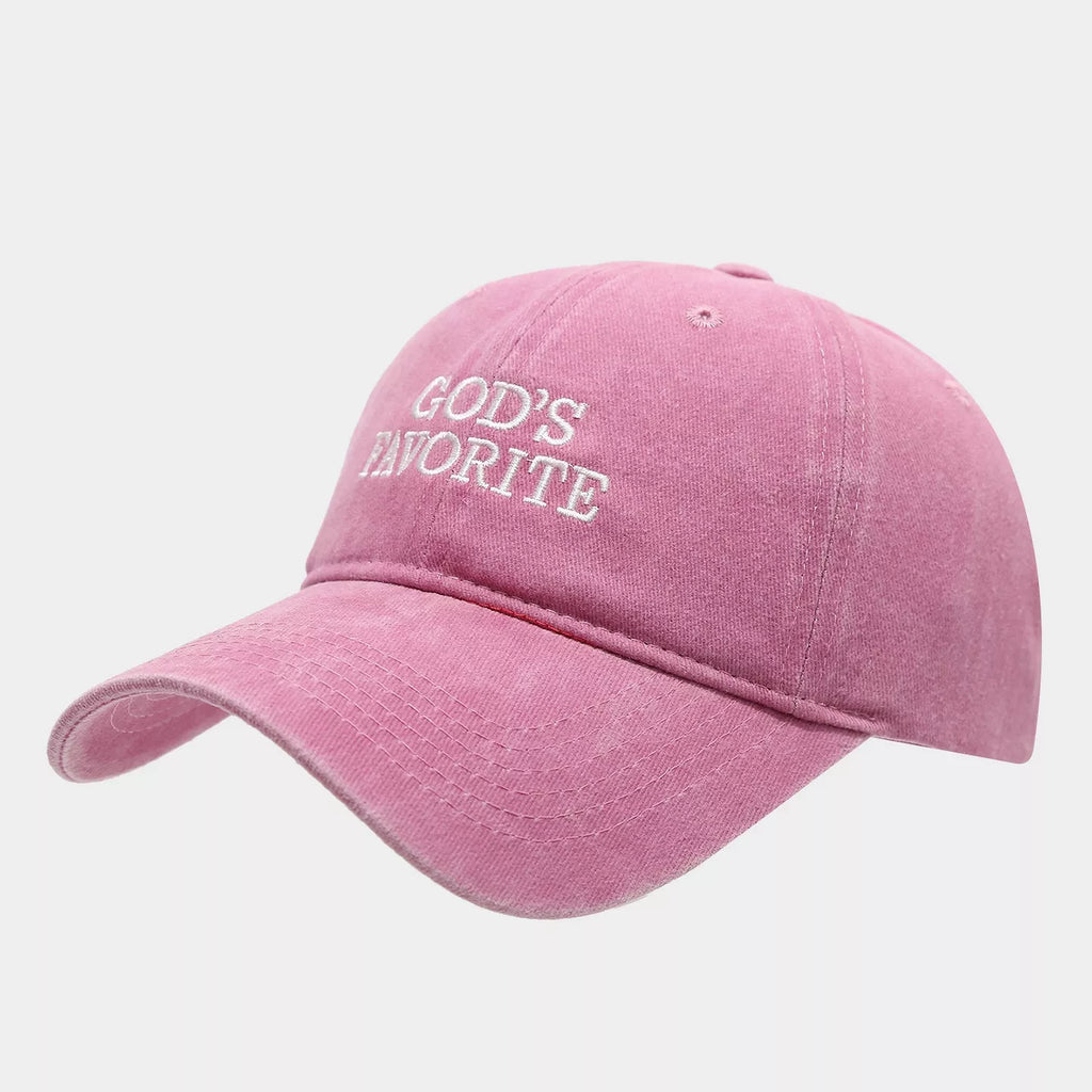 Embroidered Washed Baseball Cap