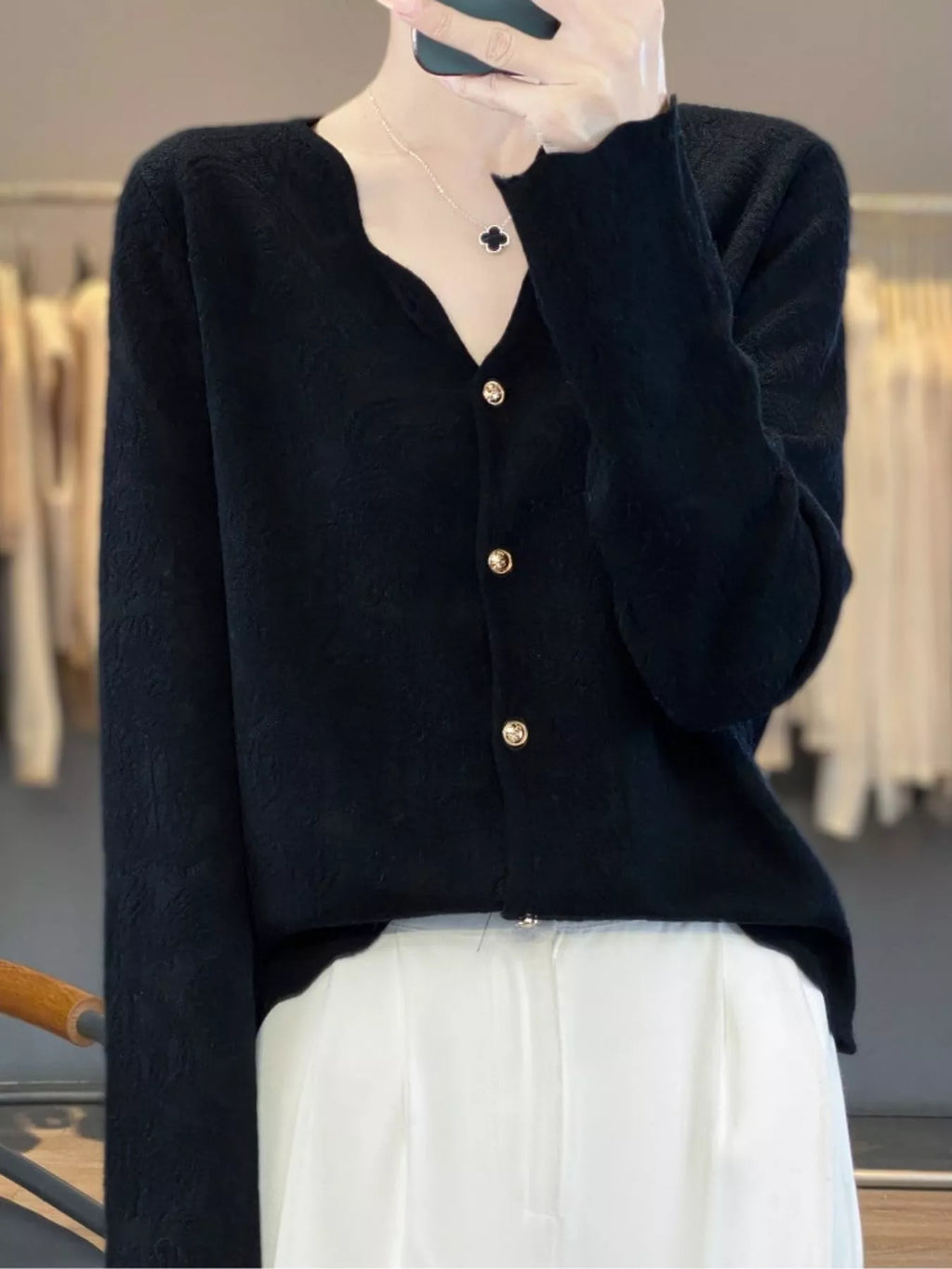 Lace V-Neck Cardigan