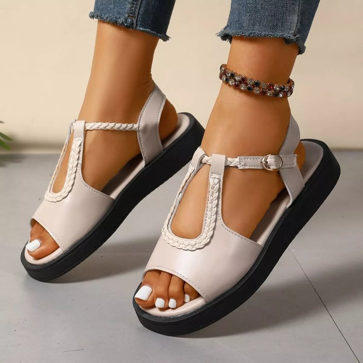 Open Toe Platform Sandals