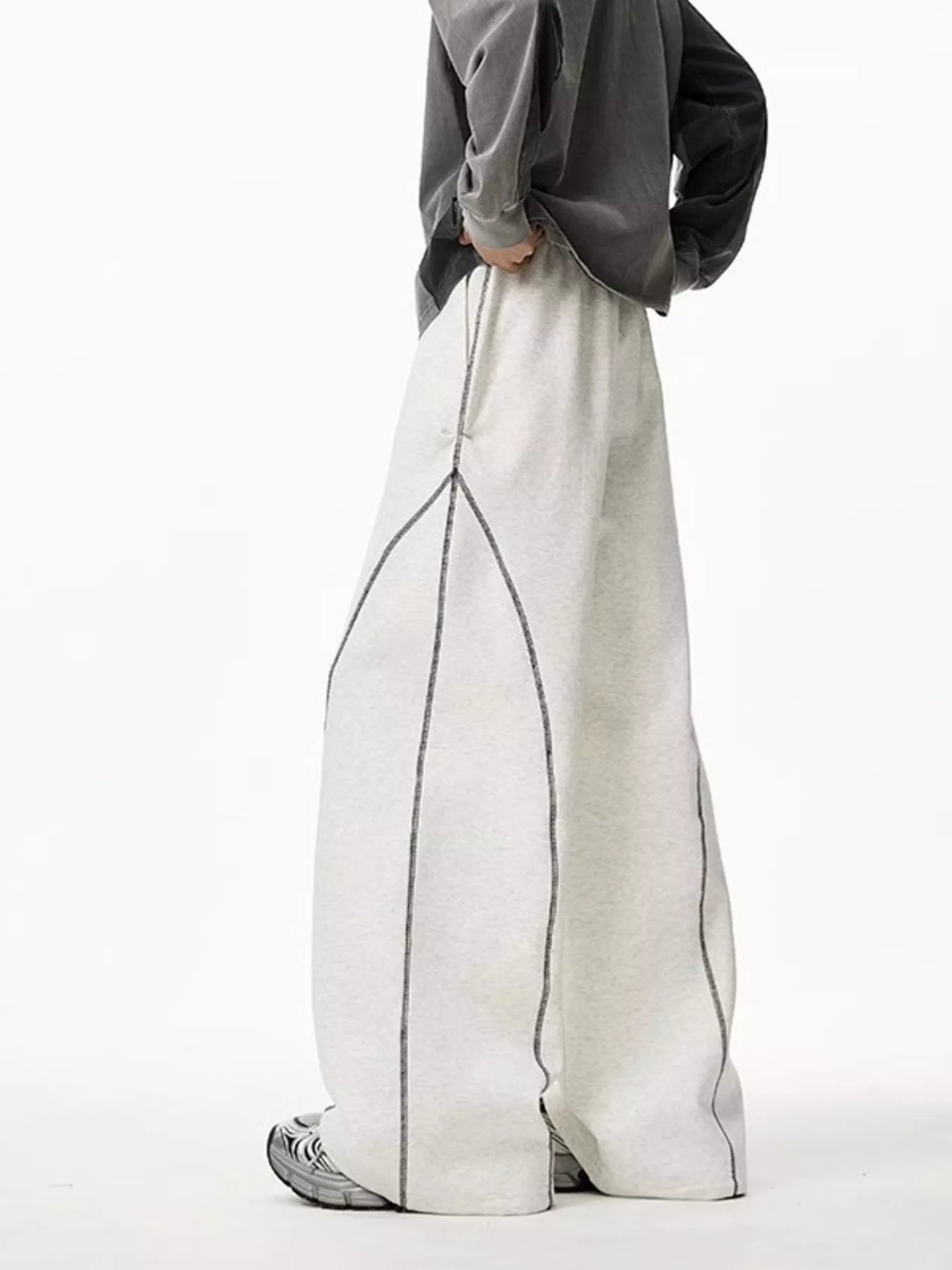 Men's Plus Size Wide Leg Drawstring Pants