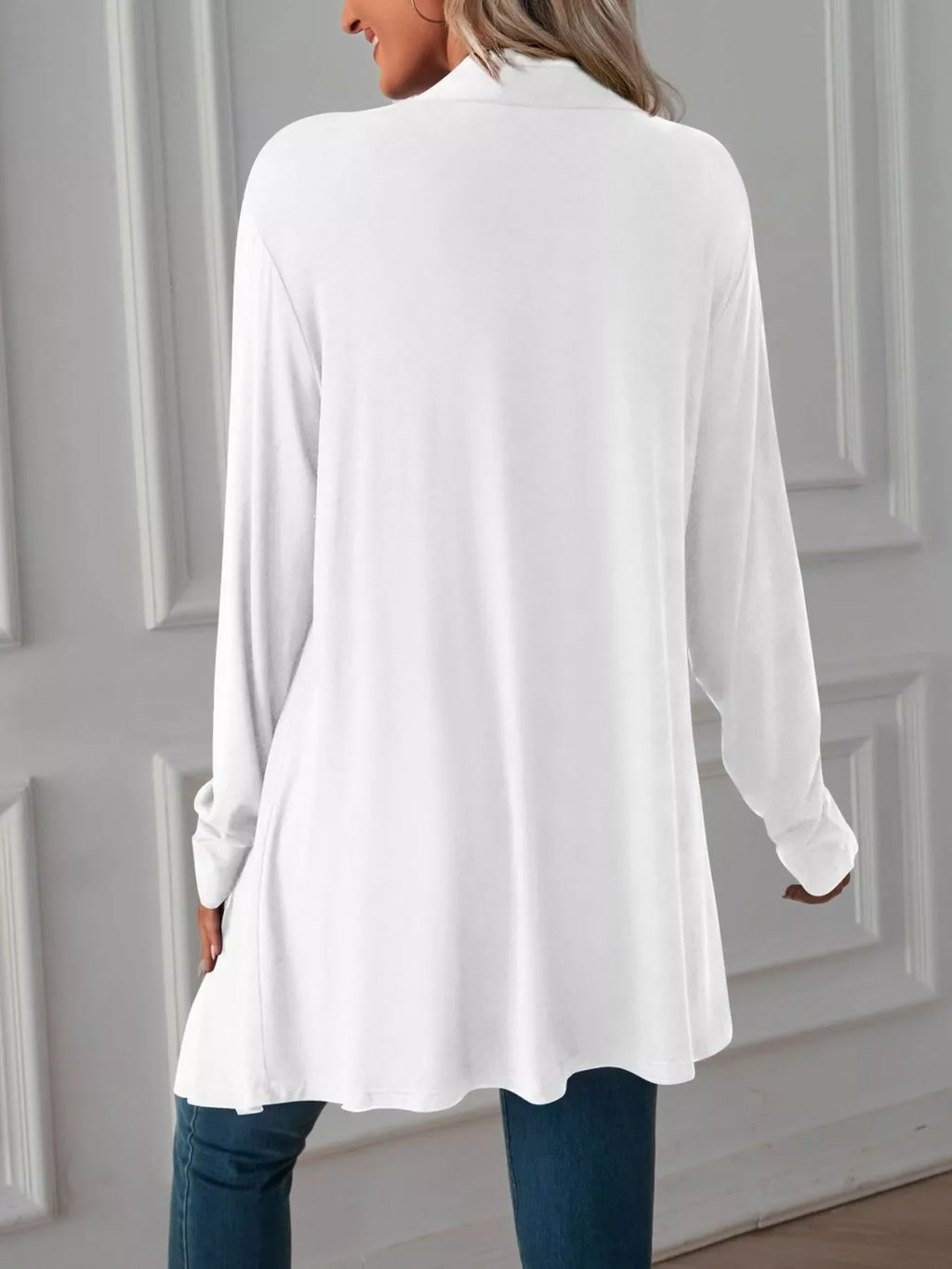 Lightweight Open Front Cardigan