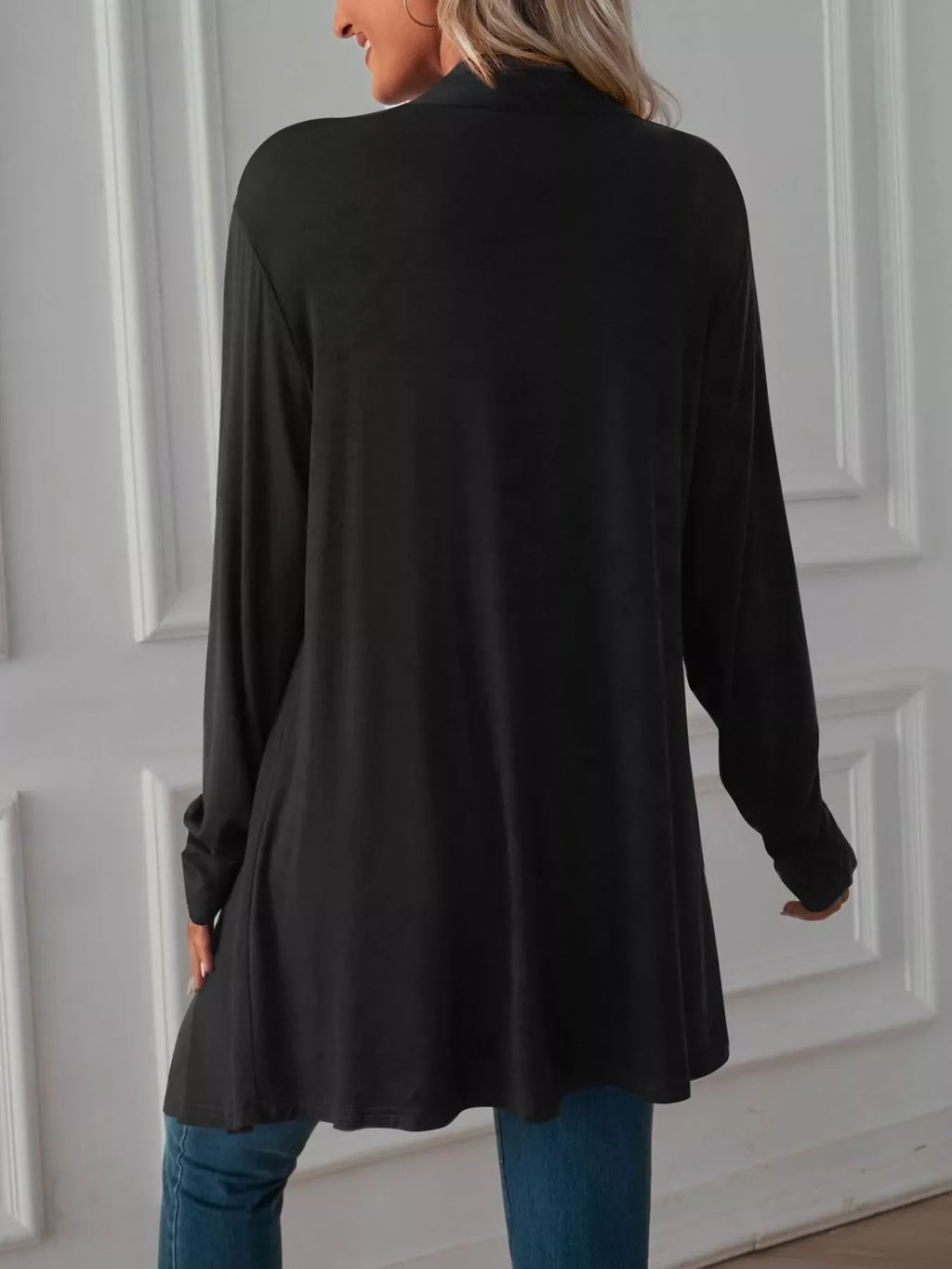 Lightweight Open Front Cardigan