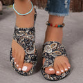 Toe Loop Flats Sandals