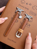 New Microfiber Leather Wristband Watch Strap