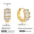 Zircon Hoop Earrings