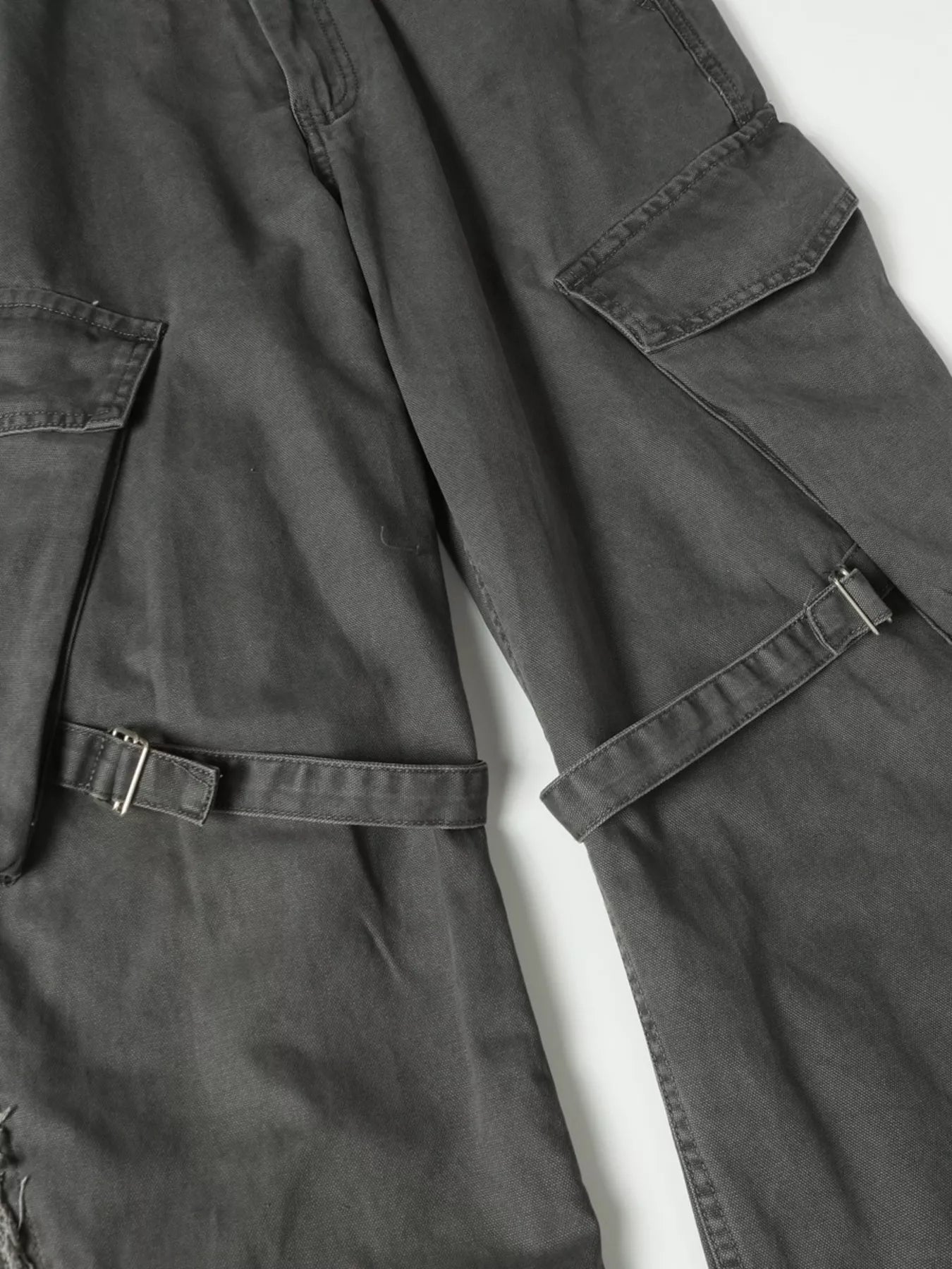 Men's Cargo Pants with Buckle Straps
