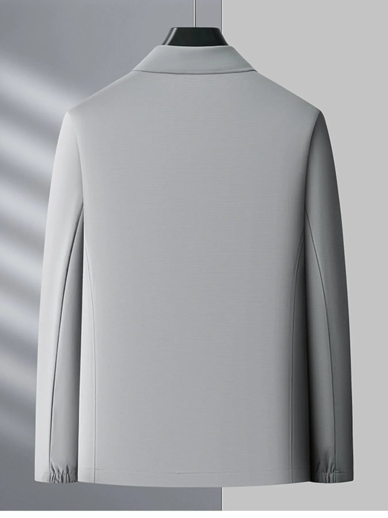 Men's Plus Size Zip Up Long Sleeve Jacket