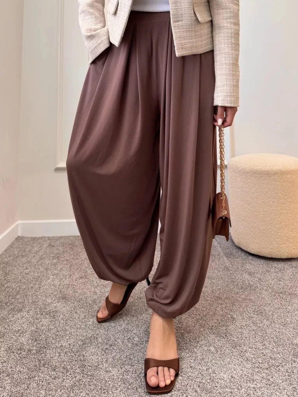 High-Waisted Wide-Leg Pants