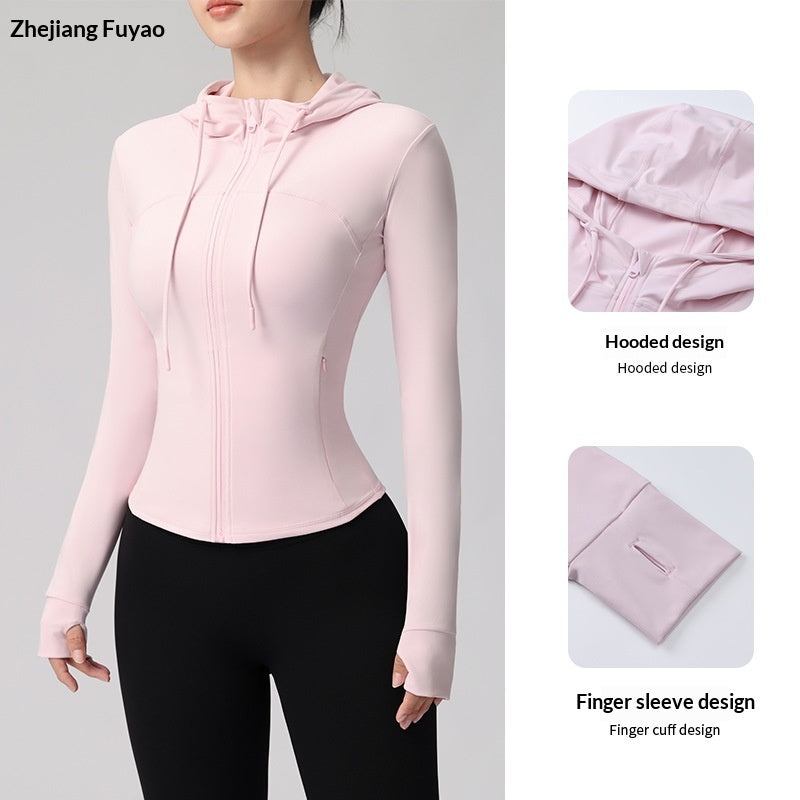 New Womens Yoga Jacket Long-sleeve Yoga Wear