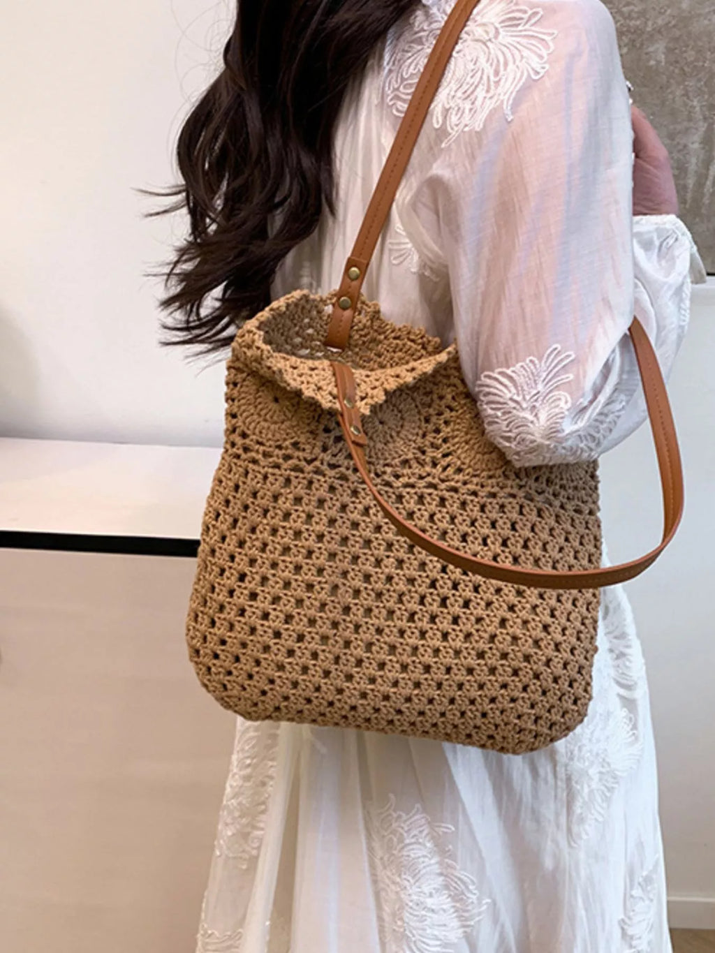 Crochet Knit Shoulder Bag