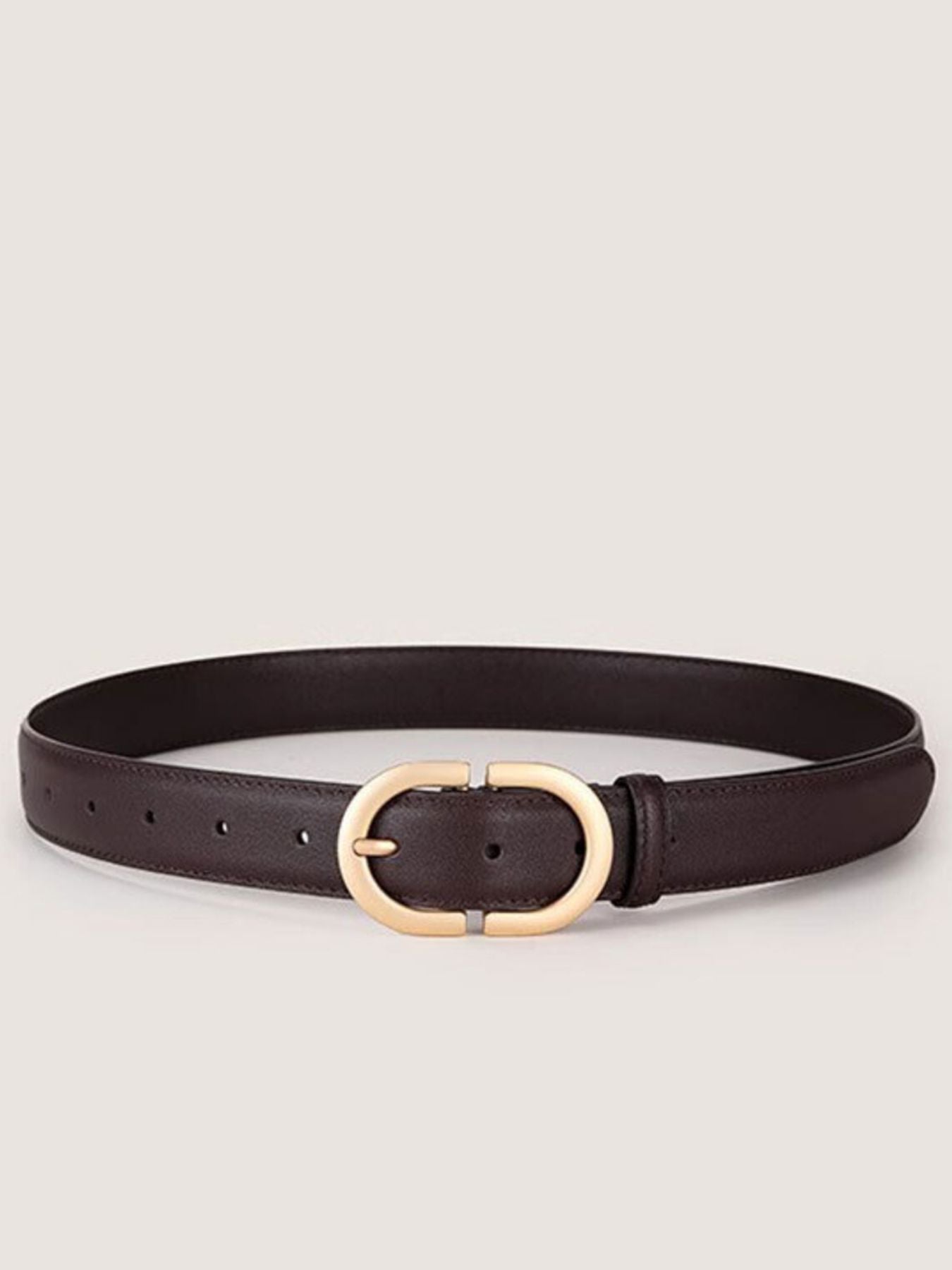 Oval Buckle Adjustable Belt