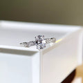 Cultivating High-Carbon Diamond 925 Sterling Silver Oval Ring