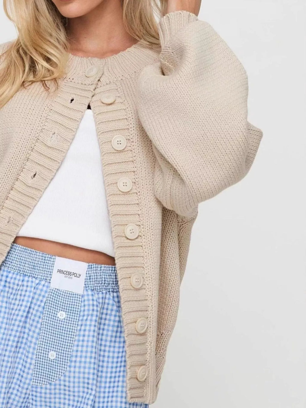 Button-Down Knit Cardigan