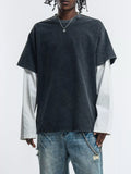 Men's Fake Two-Piece Long Sleeve T-Shirt