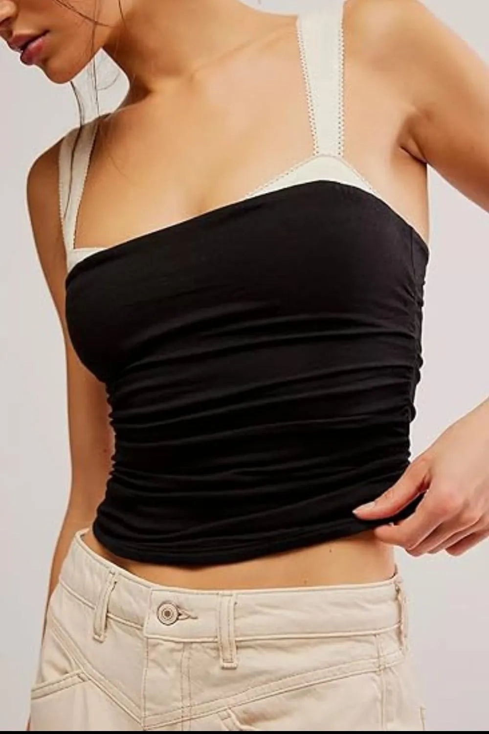 Square Neck Wide Strap Cami