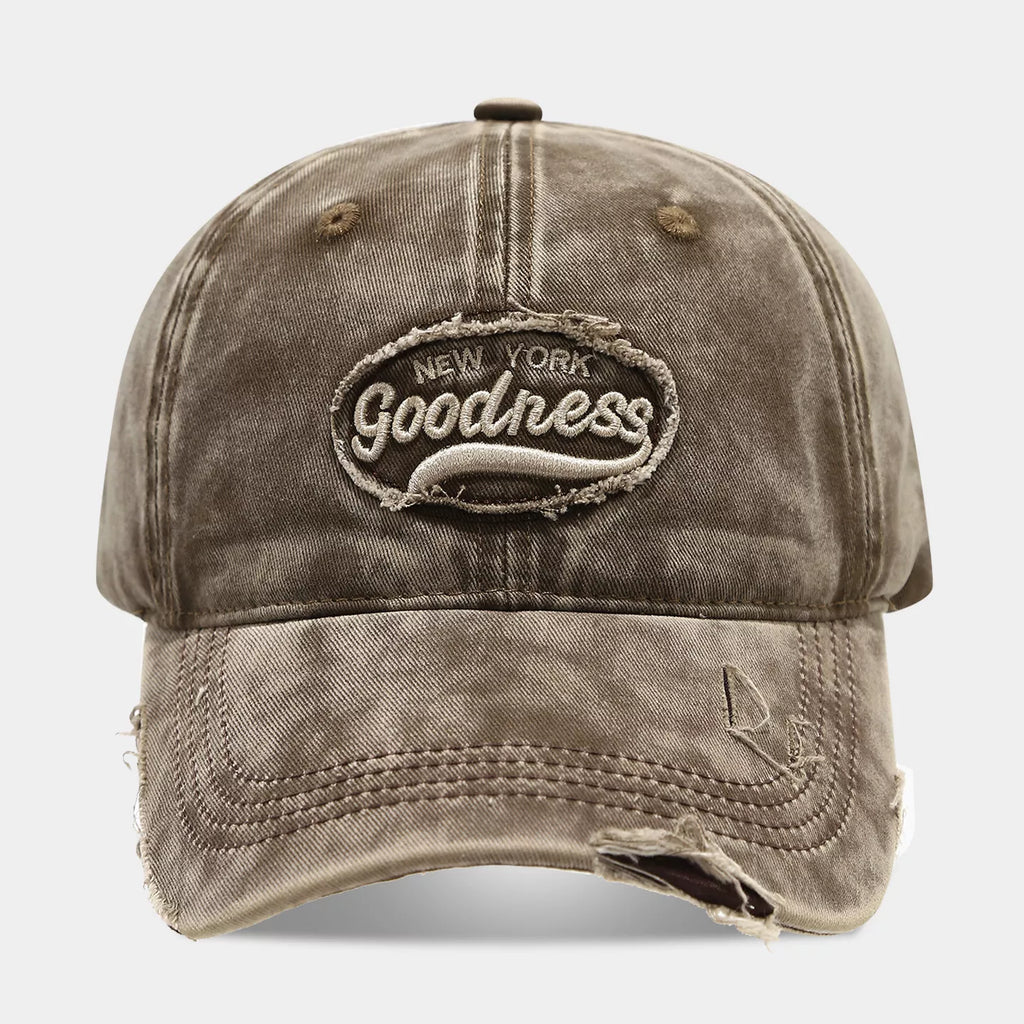 Distressed Washed Cotton Baseball Cap