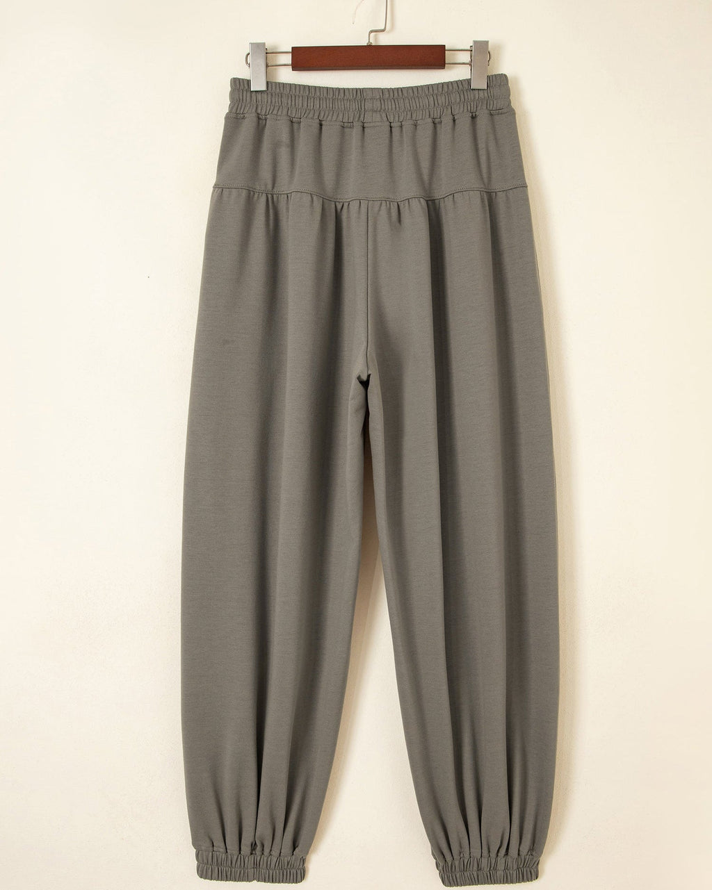 Fern Elastic Waist Drawstring Wide Leg Full Length Pants