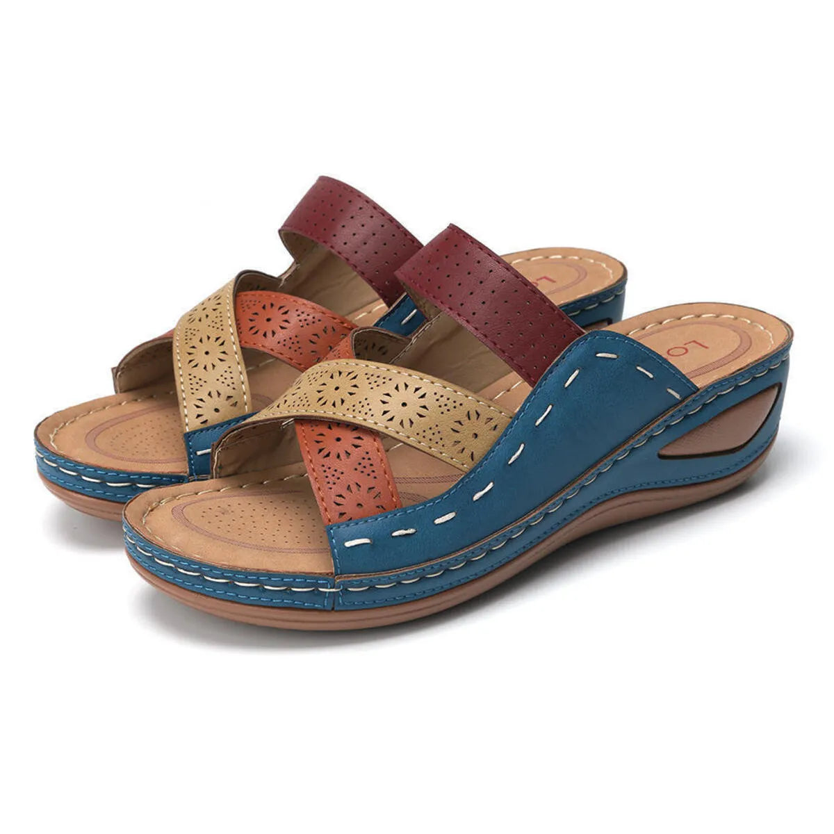 Crisscross Casual Wedge Sandals