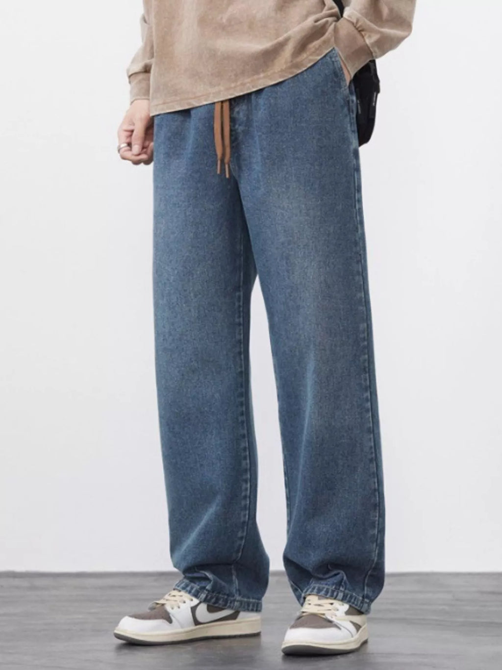 Men's Plus Size Wide Leg Jeans