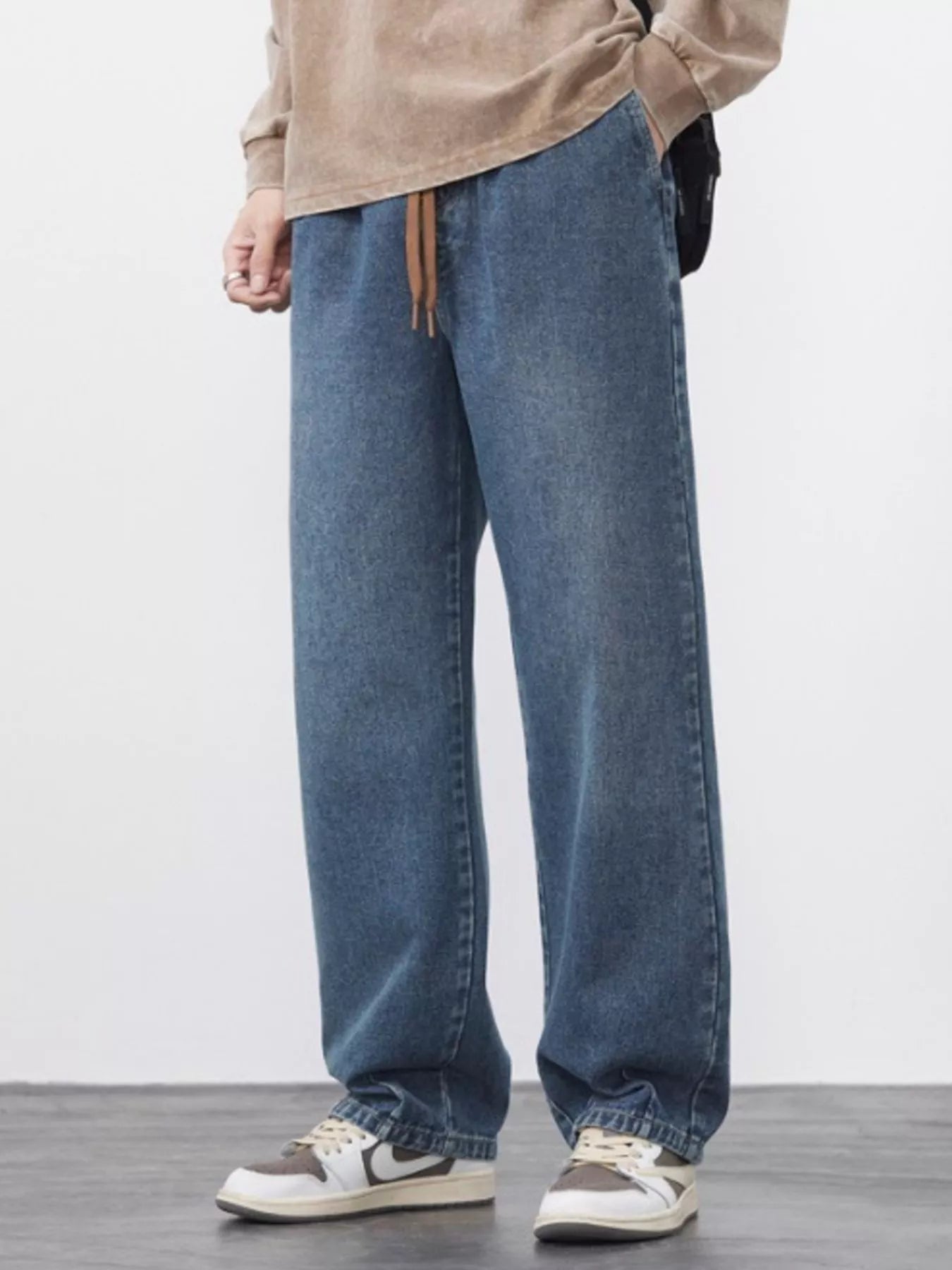 Men's Plus Size Wide Leg Jeans