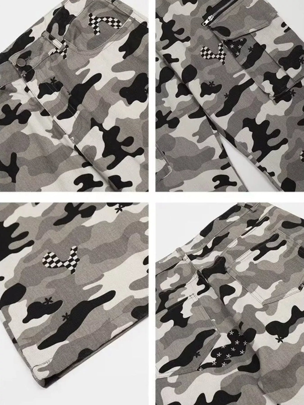 Men's Full Size Camouflage Wide Leg Pants Plus Size