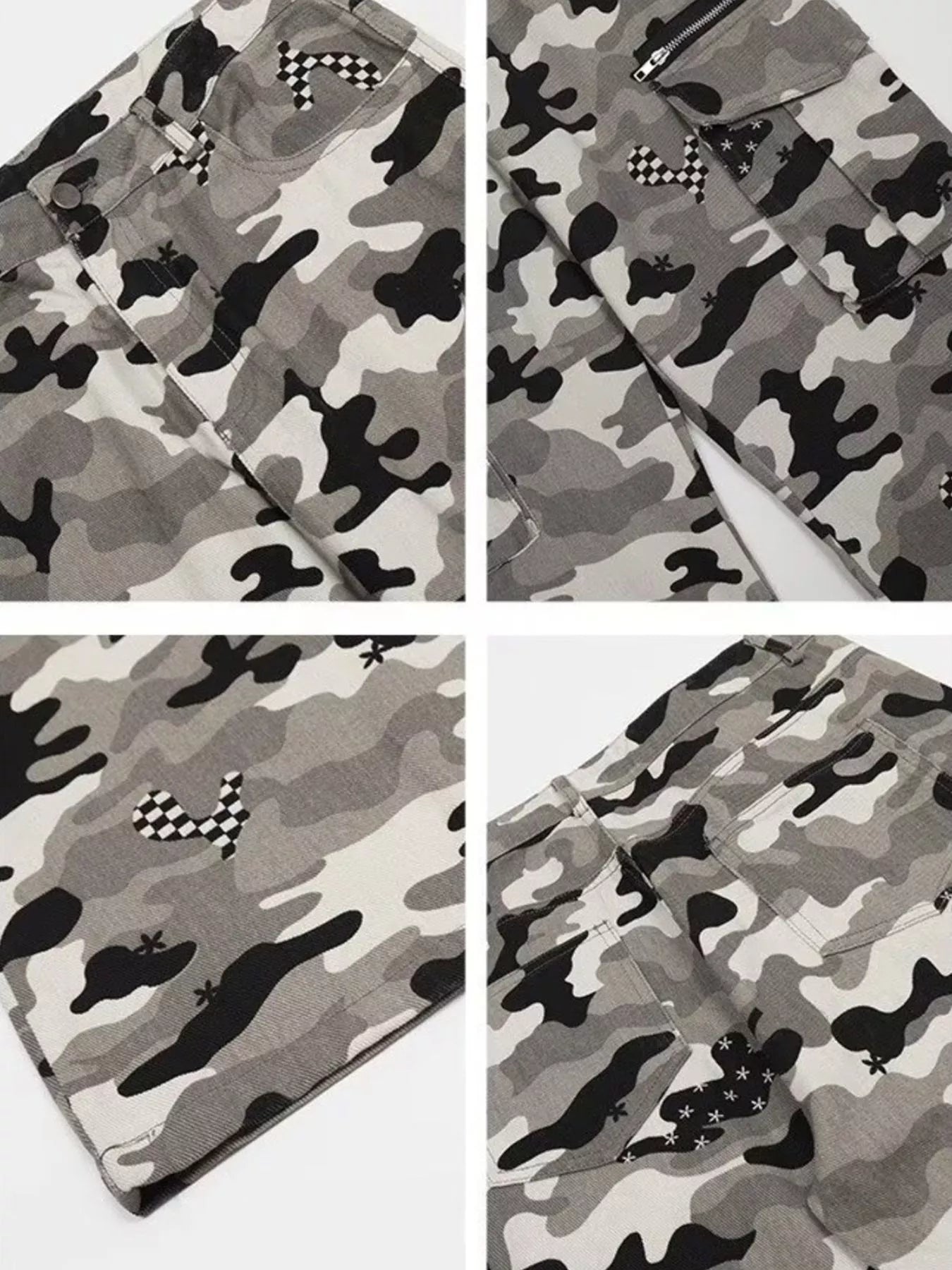 Men's Full Size Camouflage Wide Leg Pants Plus Size