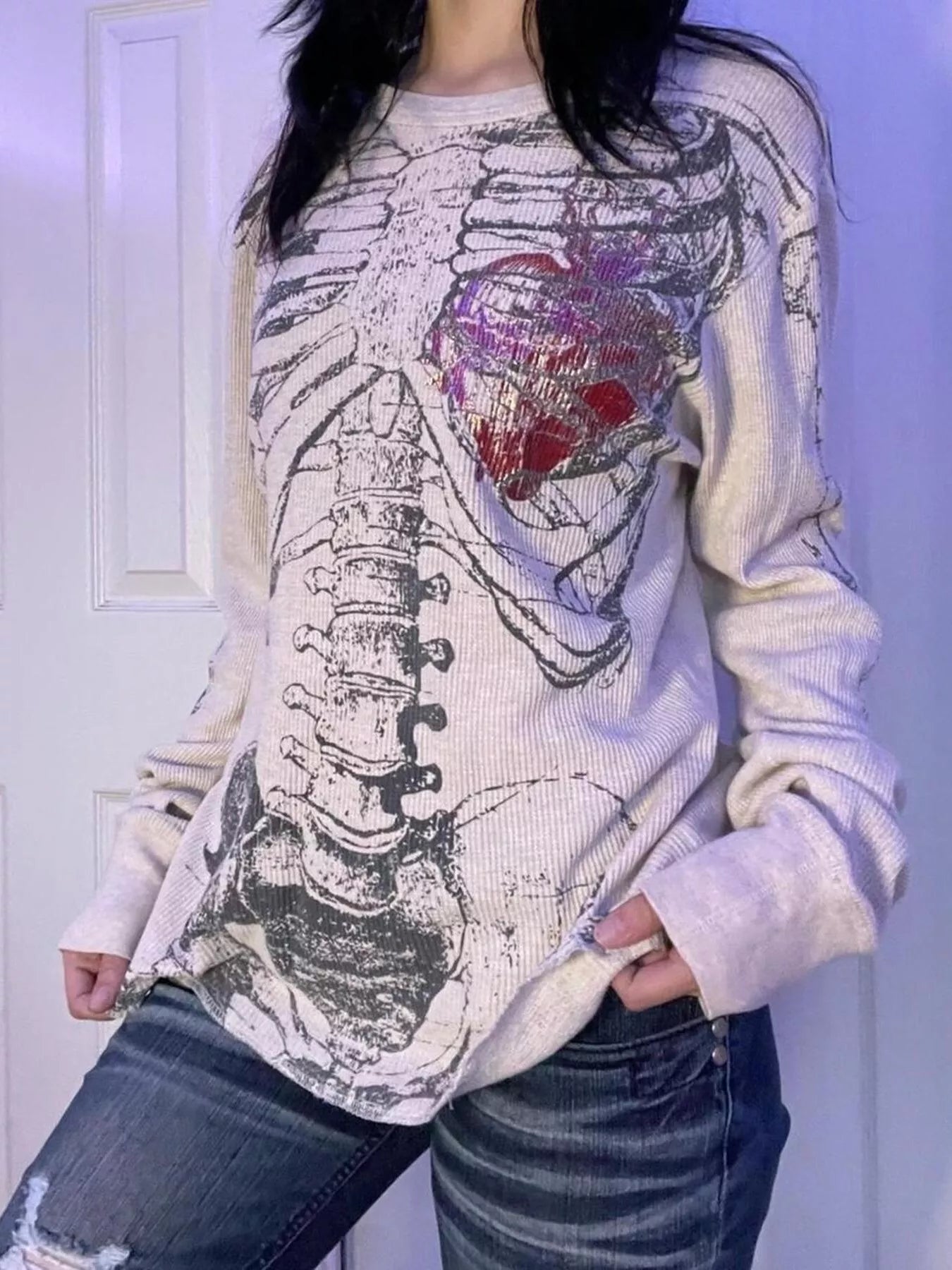 Skeleton Long Sleeve T-Shirt