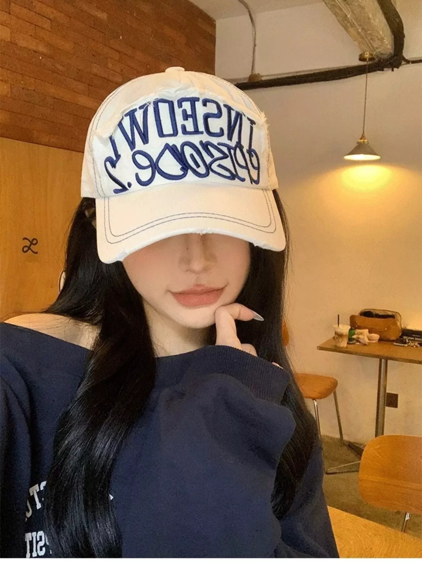 Letter Embroidered Baseball Cap
