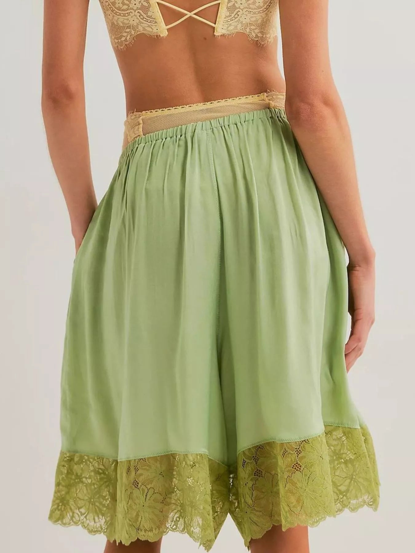 Lace Trimmed Shorts