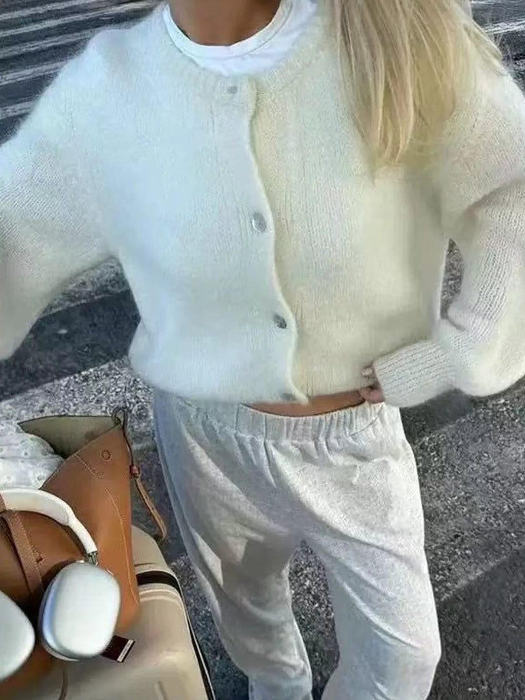 Button Up Long Sleeve Cardigan