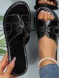 Open Toe Flats Sandals