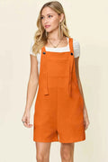 Textured Square Neck Sleeveless Romper
