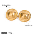 18K gold geometric shape with ocean style design exquisite and fashionable earrings, necklace and ring set
