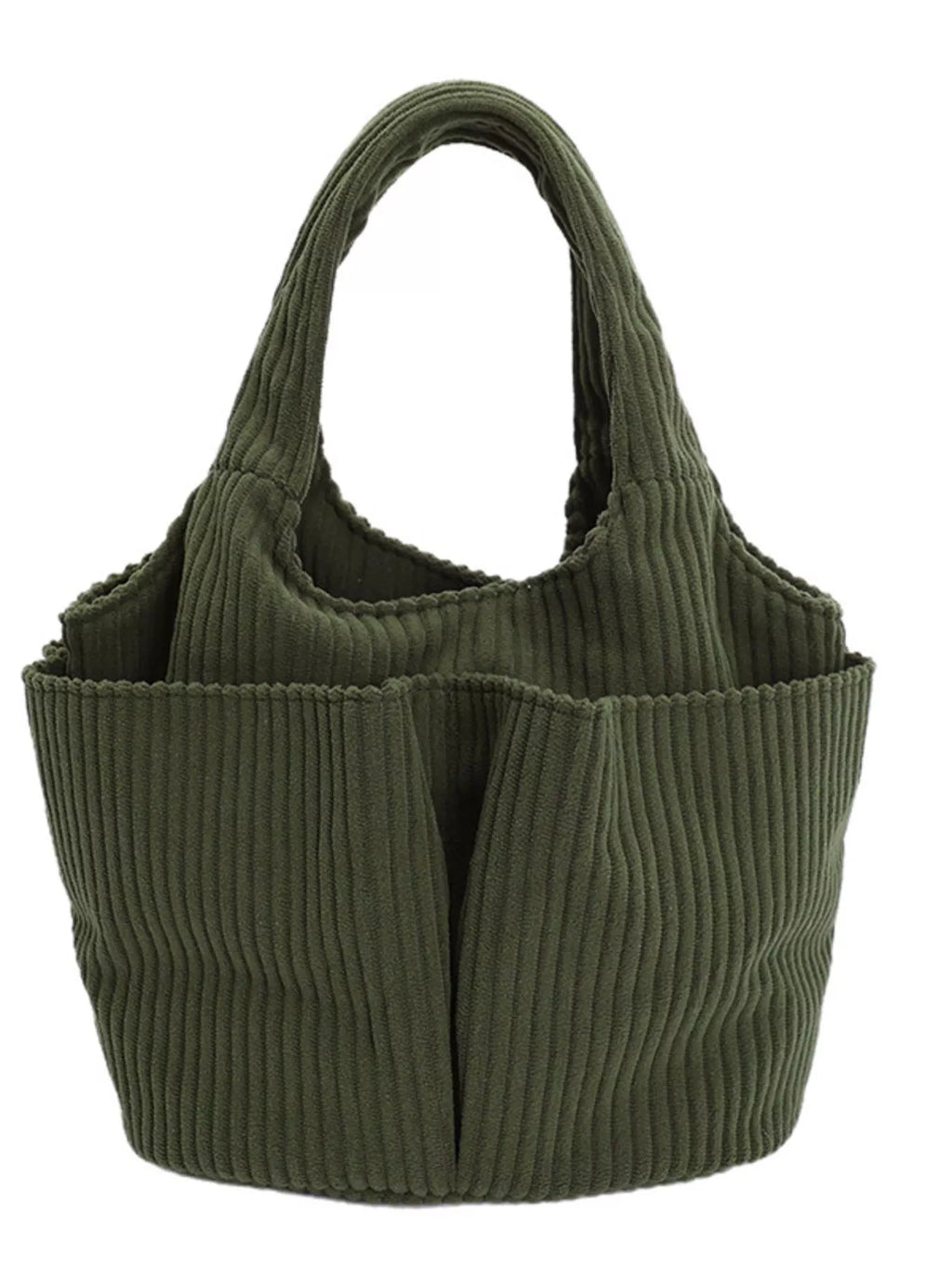 Corduroy Solid Color Handbag