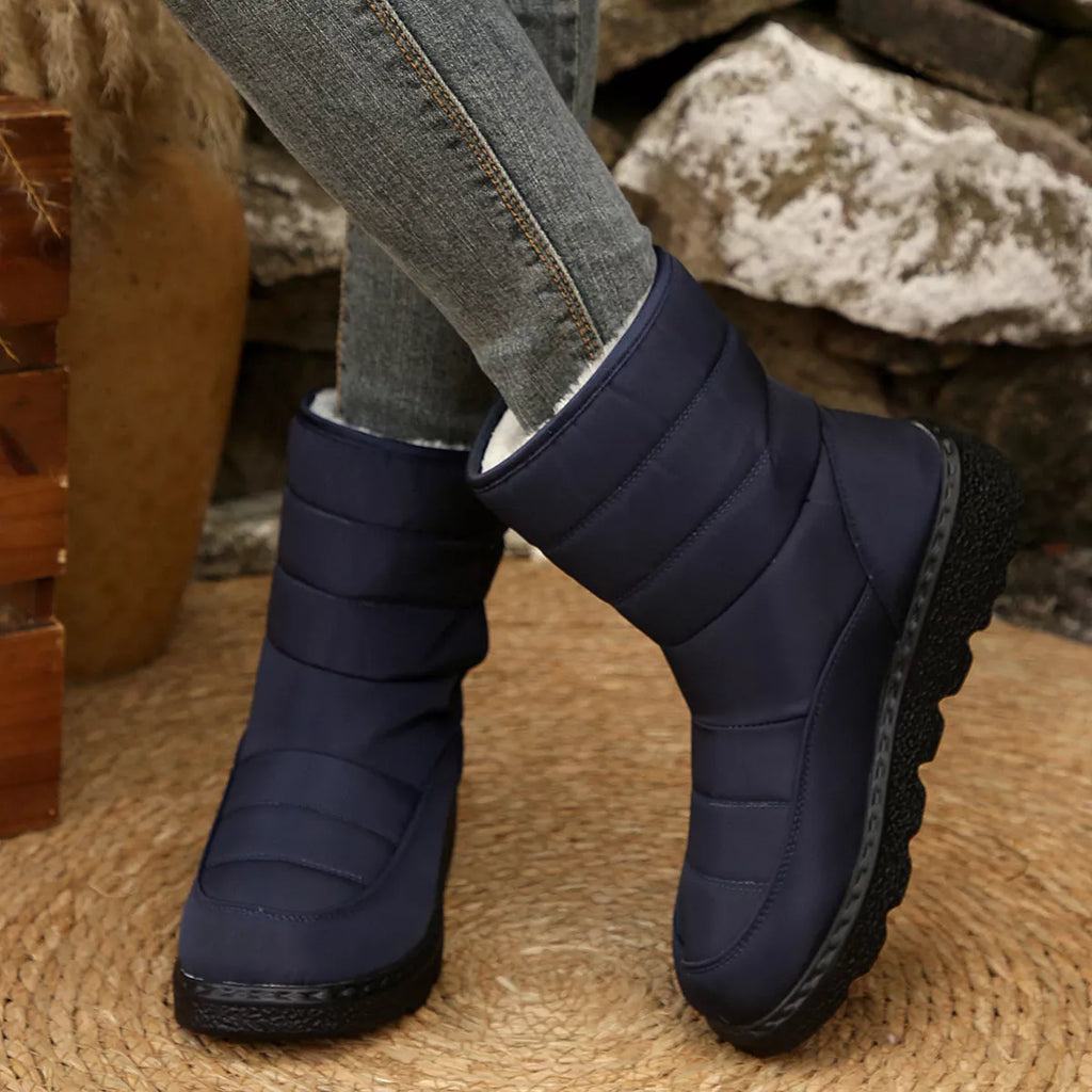 Round Toe Platform Boots