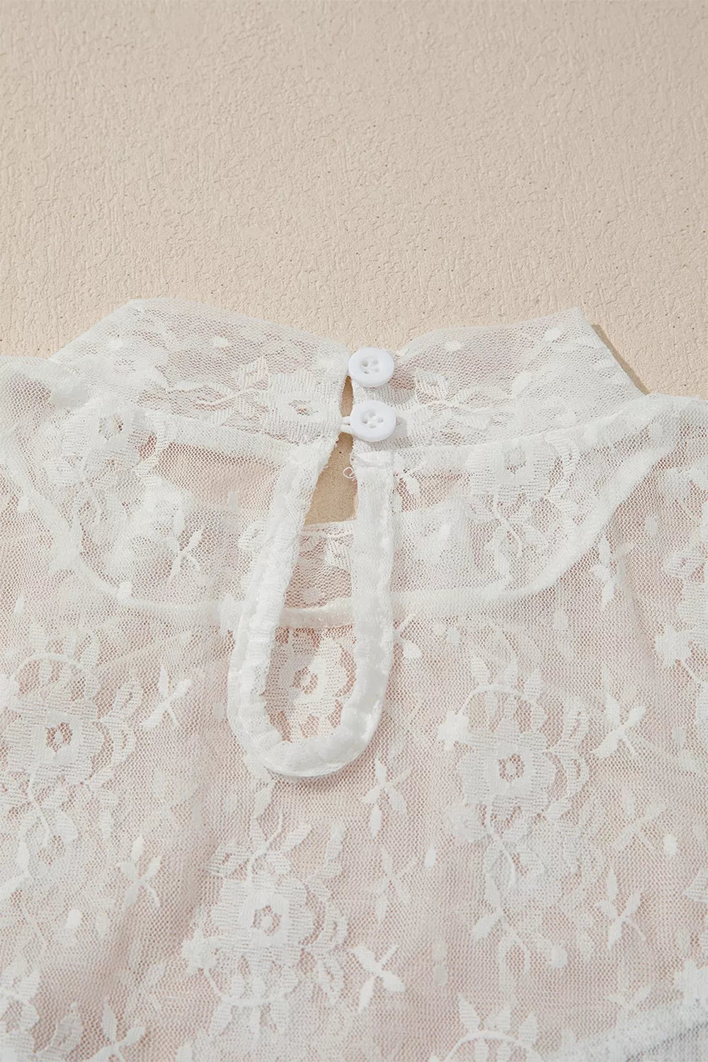 Lace Mesh Long Sleeve Top