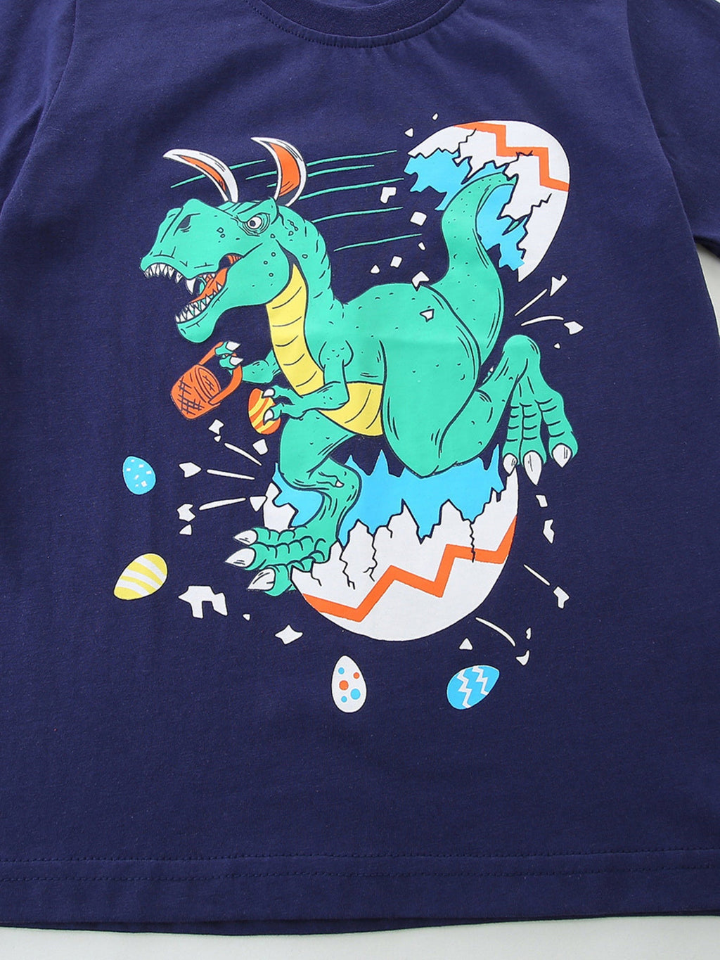 Children's Dinosaur Graphic Crew Neck T-Shirt