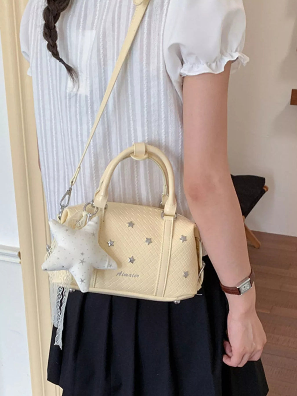 Star-Embellished Crossbody Bag