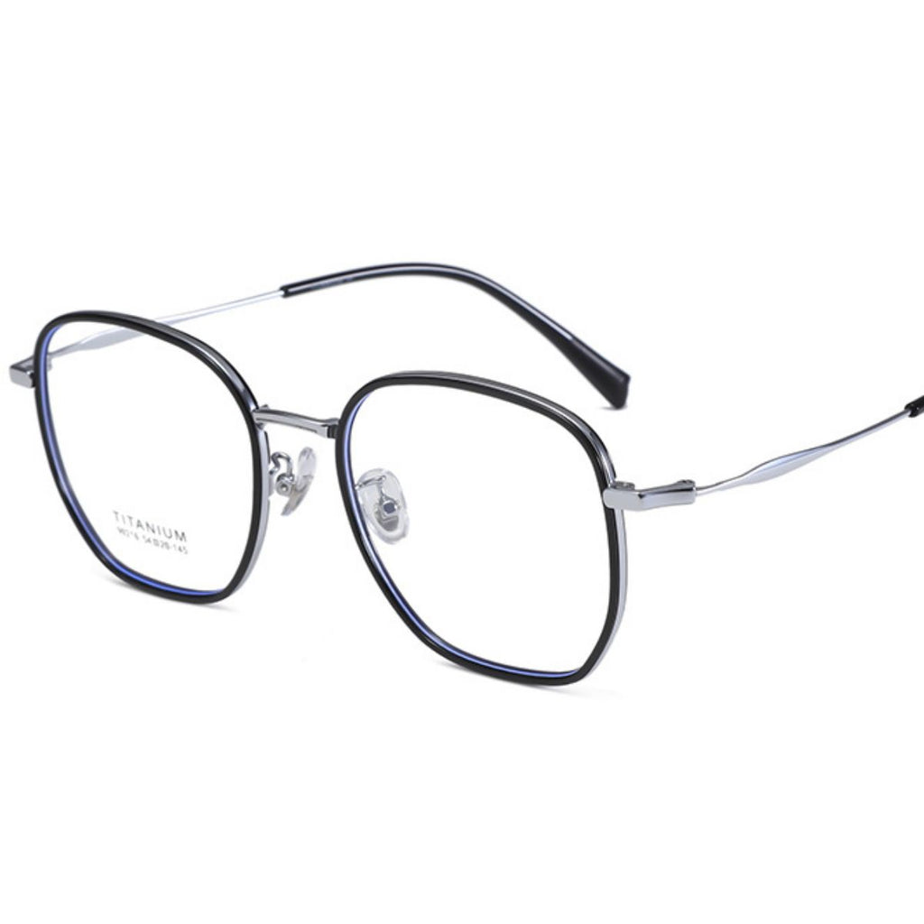 Oversized Polygon Frame Glasses