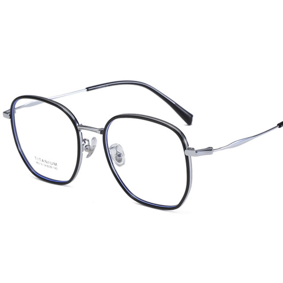 Oversized Polygon Frame Glasses