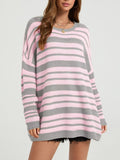 Striped Drop Shoulder Sweater
