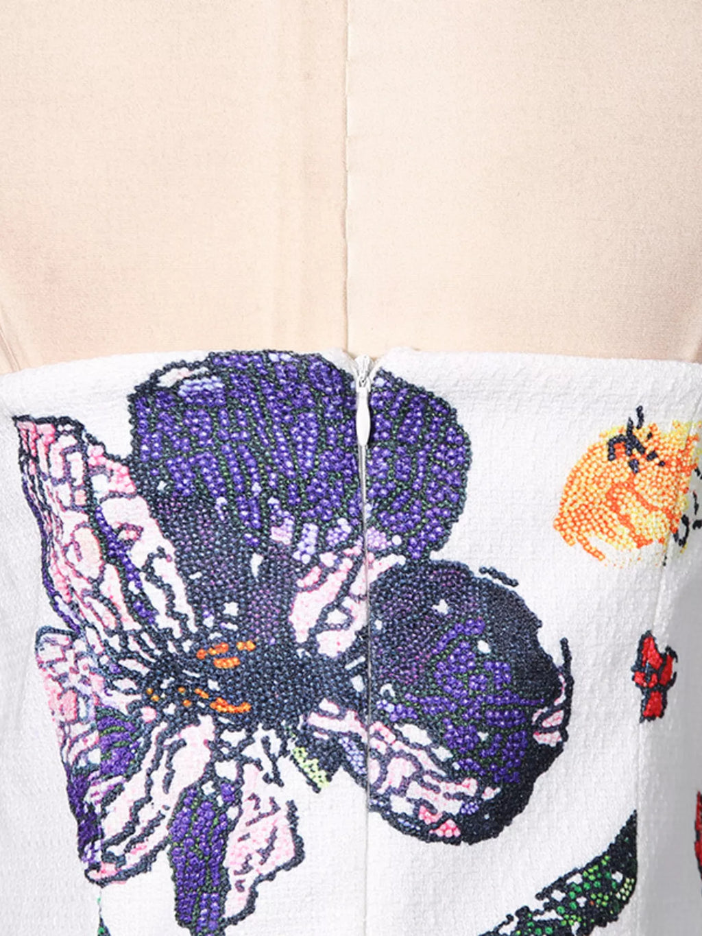 Strapless Floral Mini Dress