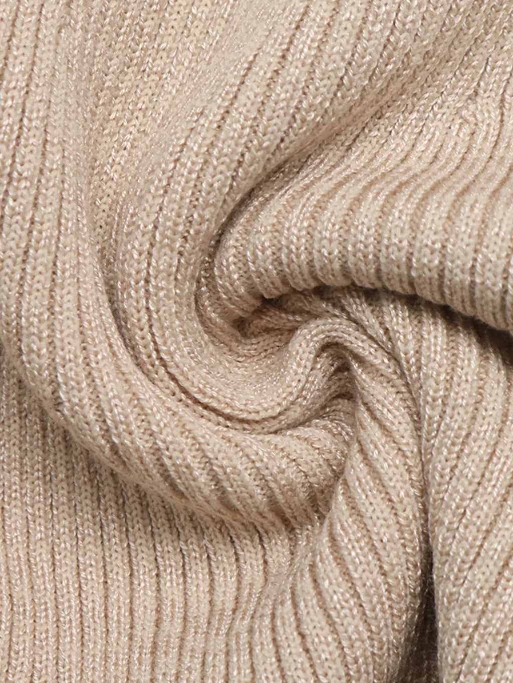 Ribbed Mock Neck Flare Sleeve Sweater Dress