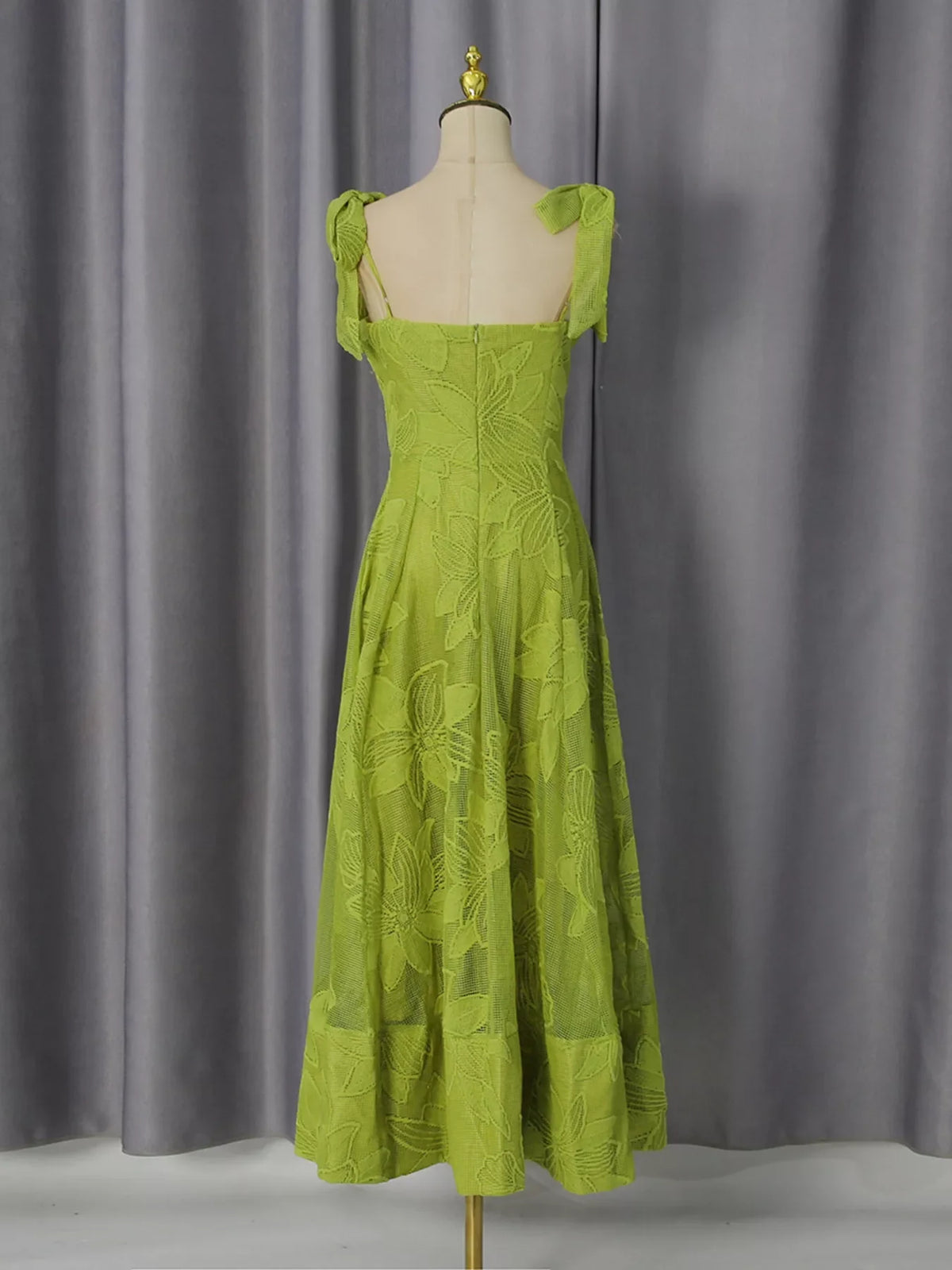 Sweetheart Neck Tie-Strap Dress