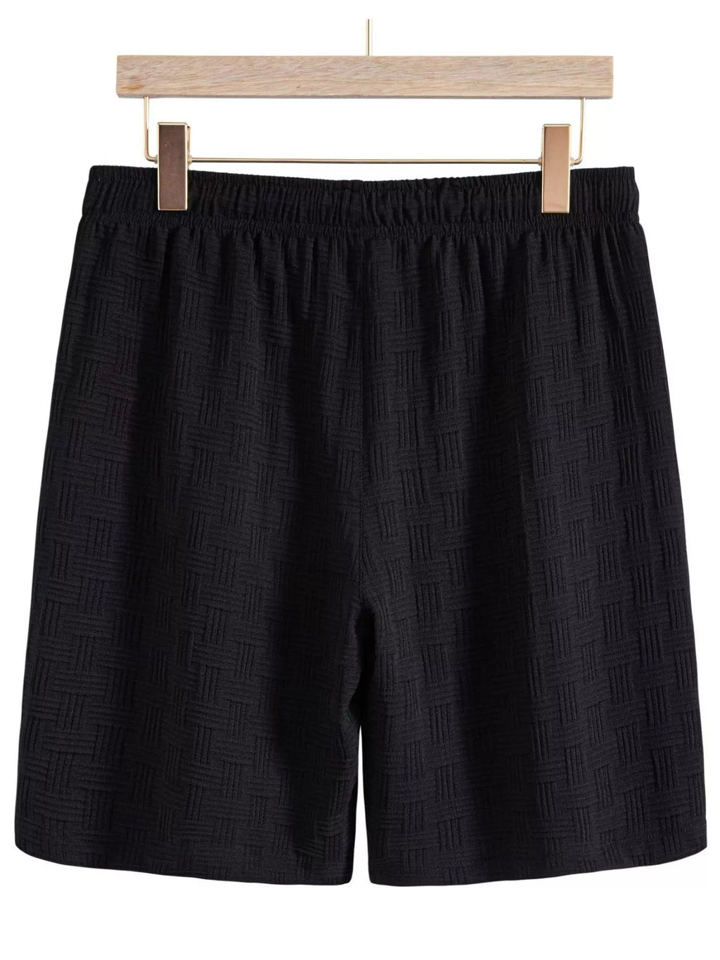 Men's Textured Drawstring Shorts