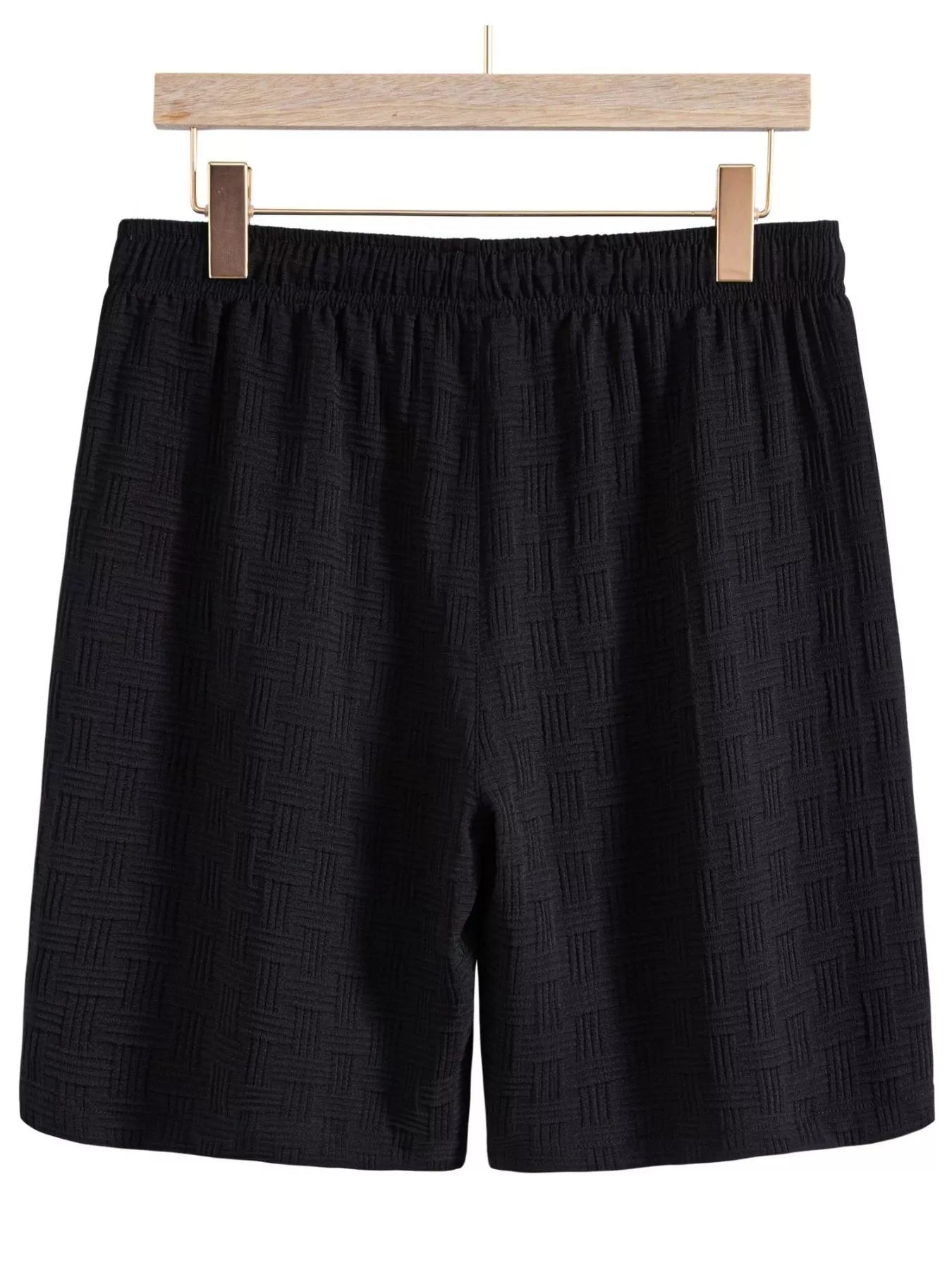 Men's Textured Drawstring Shorts